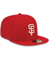 Men's New Era Red San Francisco Giants Logo White 59FIFTY Fitted Hat