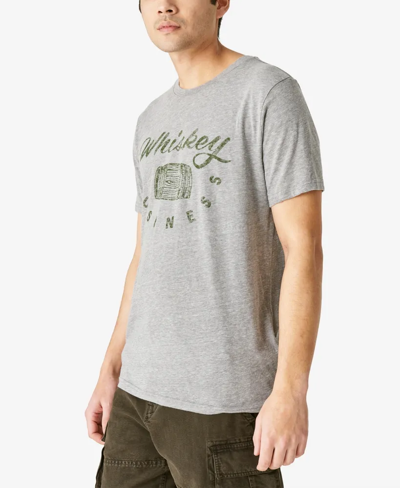 Lucky Brand Men's Whiskey Business Graphic T-Shirt