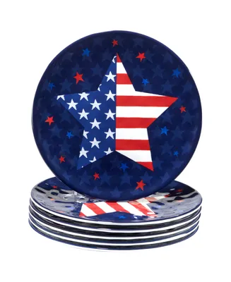 Certified International Stars and Stripes Melamine Plate Set