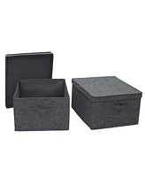 Large Fabric Storage Bins, Set of 2