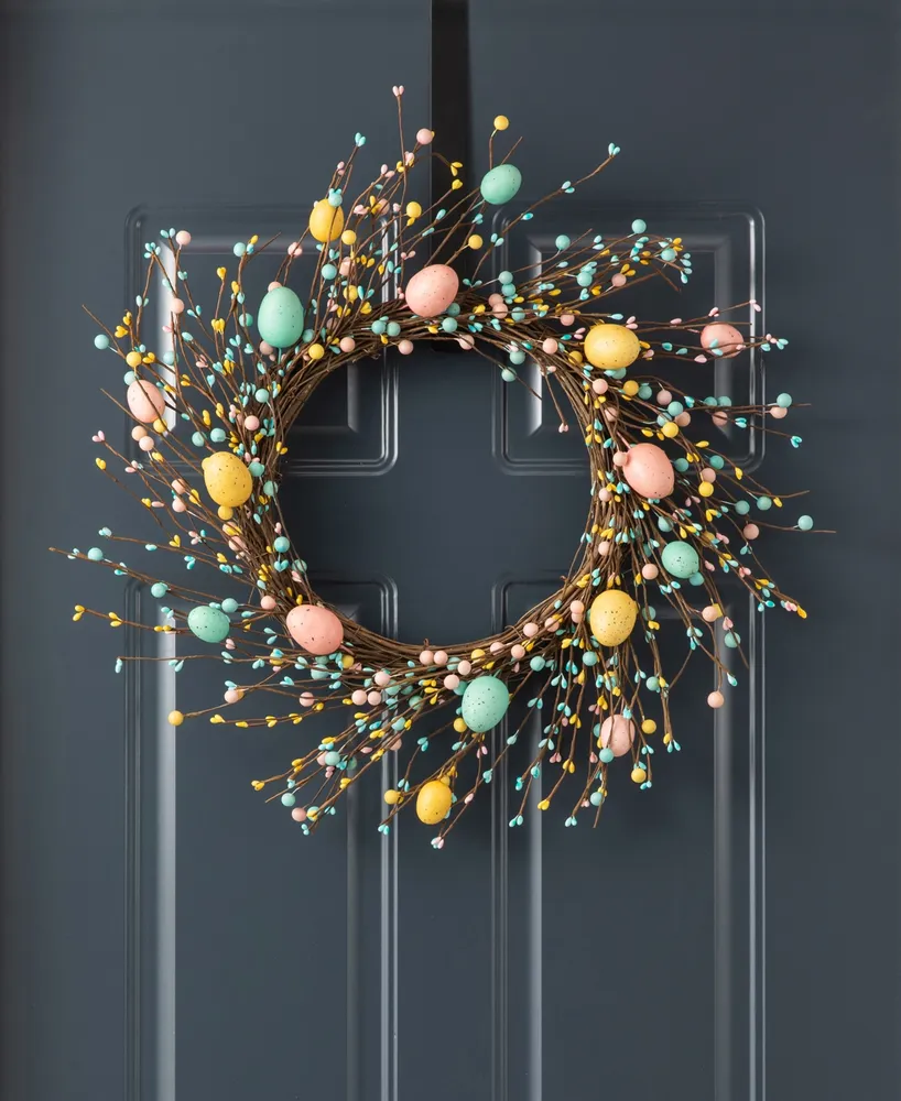 Glitzhome Easter Eggs Wreath