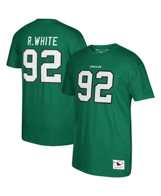 Men's Mitchell & Ness Reggie White Kelly Green Philadelphia Eagles Retired Player Logo Name and Number T-shirt