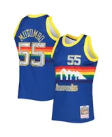 Men's Mitchell & Ness Dikembe Mutombo Royal Denver Nuggets 1991-92 Hardwood Classics 75th Anniversary Diamond Swingman Jersey