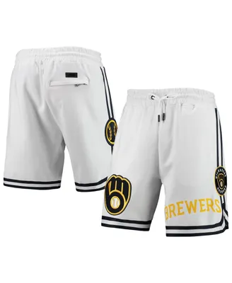 Men's Pro Standard White Milwaukee Brewers Team Logo Shorts