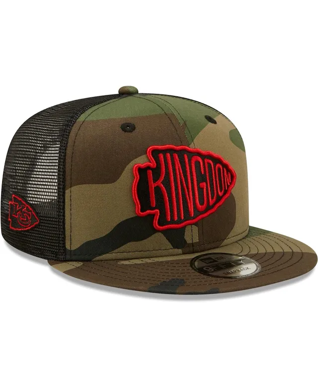 Men's New Era Camo Kansas City Chiefs Woodland Trucker 2.0