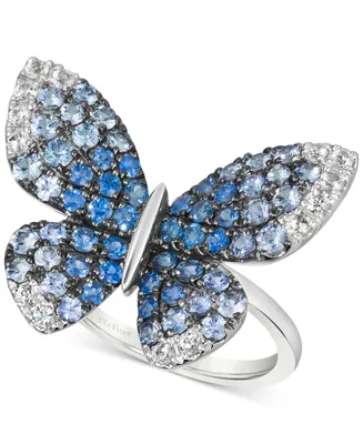 Le Vian Denim Ombre (1-3/4 ct. t.w.) & White Sapphire (1/3 Butterfly Ring 14k Gold