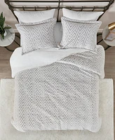 Madison Park Adelyn Faux Fur 3-Pc. Duvet Cover Set
