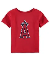 Infant Boys and Girls Red Los Angeles Angels Primary Team Logo T-shirt