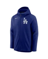 Men's Royal Los Angeles Dodgers Authentic Collection Full-Zip Hoodie Performance Jacket