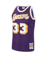 Men's Kareem Abdul-Jabbar Purple Los Angeles Lakers 1983-84 Hardwood Classics Swingman Jersey