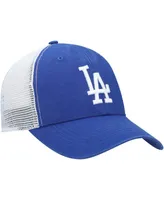 Men's Royal, White Los Angeles Dodgers Flagship Washed Mvp Trucker Snapback Hat