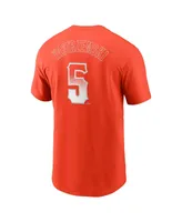 Men's Mike Yastrzemski Orange San Francisco Giants City Connect Name Number T-shirt