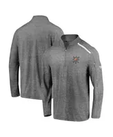 Men's Fanatics Heathered Gray Vegas Golden Knights Special Edition Quarter-Zip Jacket