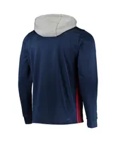 Men's adidas Navy Washington Capitals Skate Lace Aeroready Pullover Hoodie