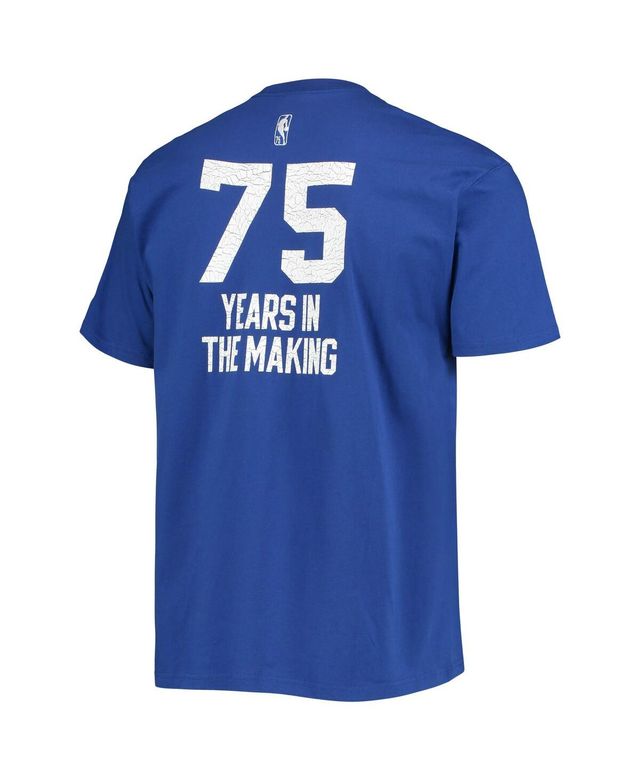 Men's Nike Royal Gold State Warriors 2021/22 Classic Edition Origins Courtside T-shirt