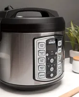 Aroma Arc-5000SB Professional 20-Cup Digital Rice Cooker, Slow Cooker & Food Steamer