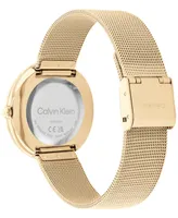 Calvin Klein Gold-Tone Mesh Bracelet Watch 34mm