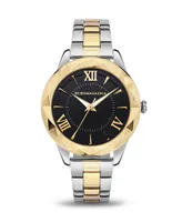 Bcbgmaxazria Women's 3 Hands Two Tone Stainless Steel Bracelet Watch 36 mm