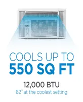 Black & Decker BD12WT6 Window Air Conditioner with Remote Control ,12000 Btu, Cools Up to 550 Square Feet, Energy Efficient, White