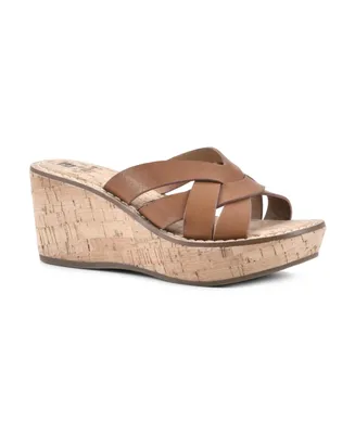 White Mountain Women's Samwell Wedge Sandals