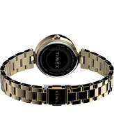 Timex Women's City Gold-Tone Low Lead Brass Bracelet Watch 32mm