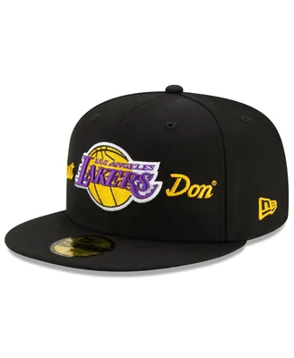 Men's New Era x Just Don Black Los Angeles Lakers 59FIFTY Fitted Hat