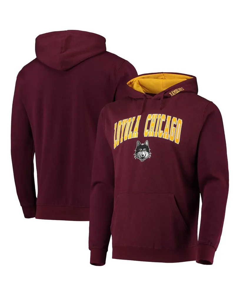 Men's Colosseum Maroon Loyola Chicago Ramblers Isle Pullover Hoodie