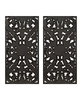 Madison Park Botanical Panel Carved Wall Set