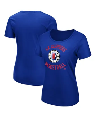 Women's Majestic Royal La Clippers The Main Thing T-shirt