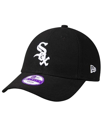 Big Boys New Era Black Chicago White Sox The League 9Forty Adjustable Hat