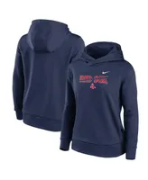 Women's Nike Navy Boston Red Sox Club Angle Performance Pullover Hoodie