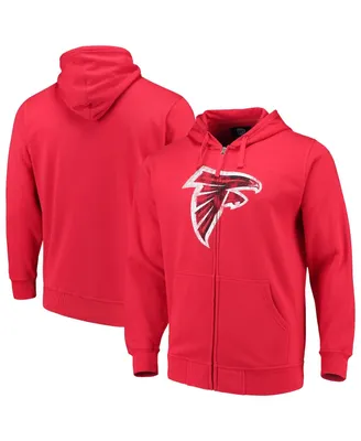 Men's G-iii Sports By Carl Banks Red Atlanta Falcons Primary Logo Full-Zip Hoodie