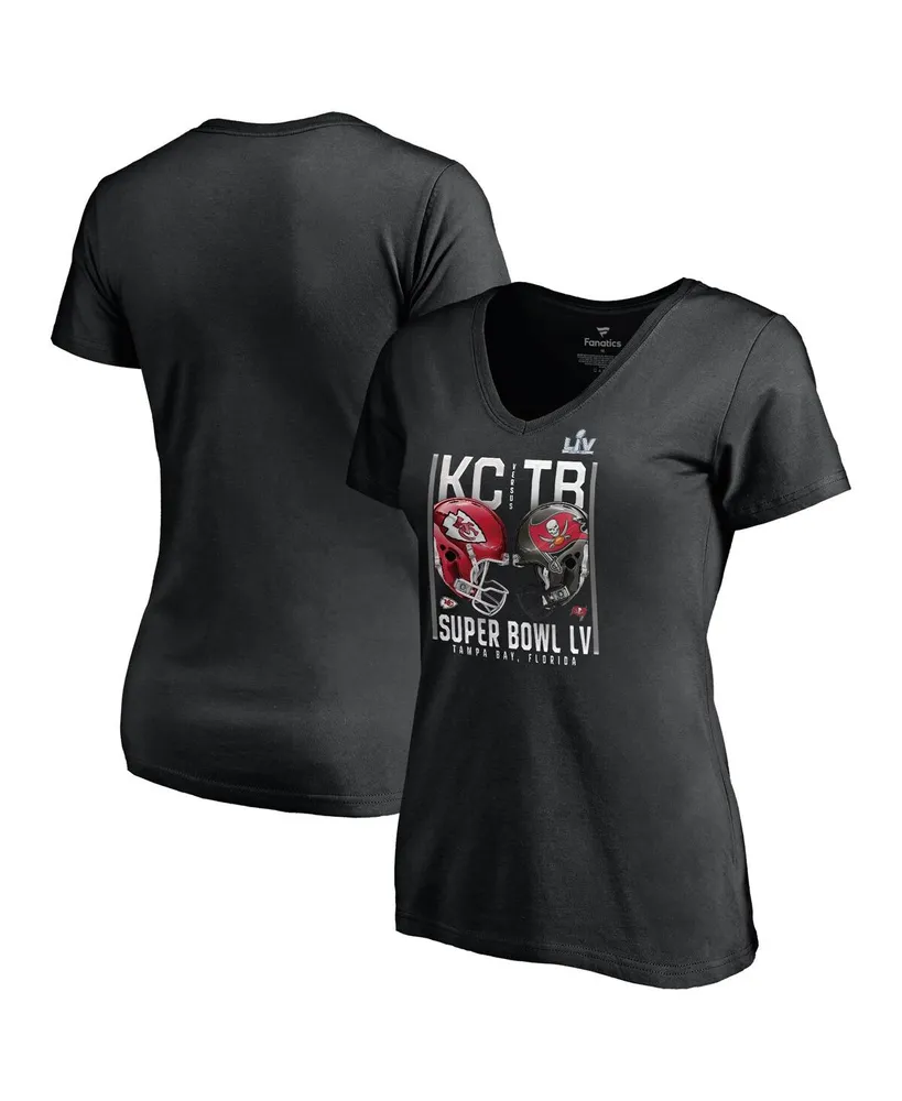 Women's Red Super Bowl LV V-Neck T-Shirt