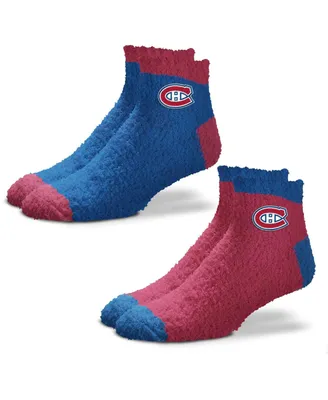 Women's For Bare Feet Montreal Canadiens 2-Pack Team Sleep Soft Socks