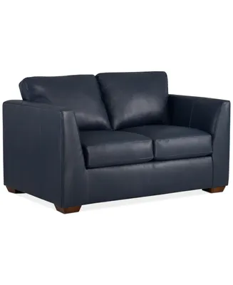 Cheriel 62" Leather Loveseat, Created for Macy's