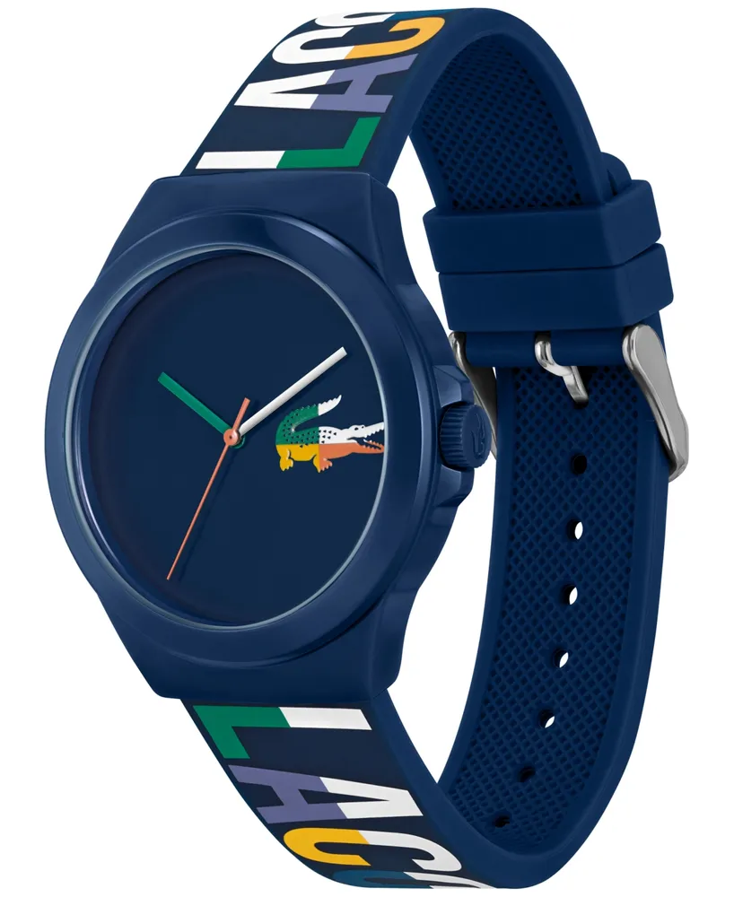 Lacoste Unisex NeoCroc Navy Silicone Strap Watch 43mm