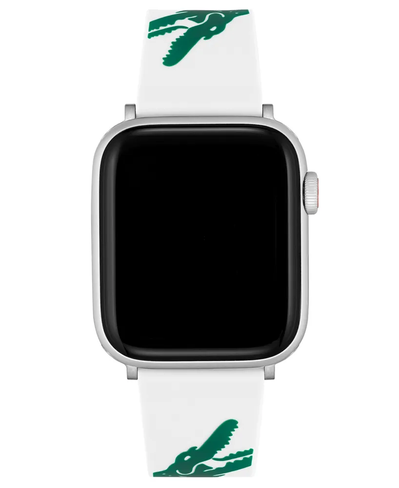 Lacoste Crocodile Print Silicone Strap for Apple Watch 42mm/44mm