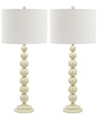 Safavieh Set of 2 Jenna Stacked Ball Table Lamps