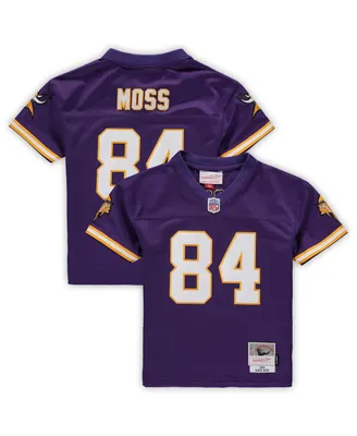 Preschool Boys and Girls Mitchell & Ness Randy Moss Purple Minnesota Vikings 1998 Retired Legacy Jersey