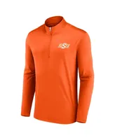 Men's Fanatics Orange Oklahoma State Cowboys Underdog Mindset Quarter-Zip Top