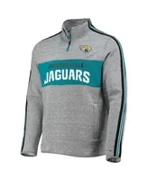 Men's Tommy Hilfiger Heathered Gray Jacksonville Jaguars Mario Quarter-Zip Jacket