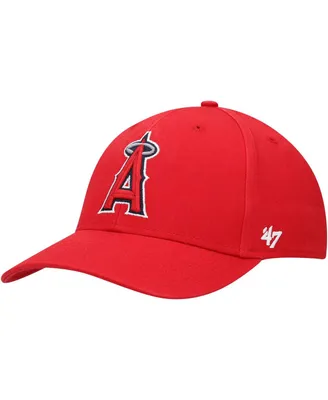 Men's '47 Red Los Angeles Angels Legend Mvp Adjustable Hat