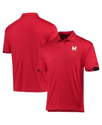 Men's Colosseum Red Maryland Terrapins Santry Polo