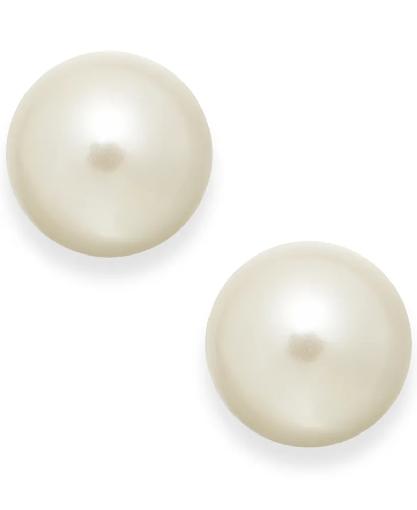 Charter Club Imitation Pearl (12mm) Stud Earrings, Created for Macy's