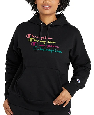 Champion Women's Logo Fleece Sweatshirt Hoodie