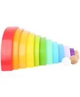 Small Foot Wooden Toys Xl Wooden Rainbow Play Set, 9 Piece