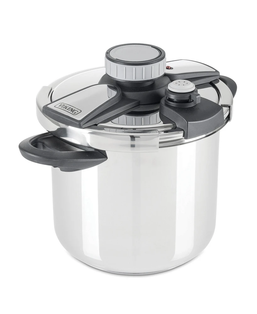 Viking Easy Lock Clamp 8-Quart Pressure Cooker with Steamer