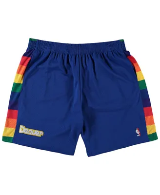 Men's Mitchell Ness Royal Denver Nuggets Big Tall Hardwood Classics Team Swingman Shorts