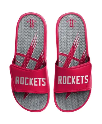 Men's Foco Houston Rockets Wordmark Gel Slide Sandals