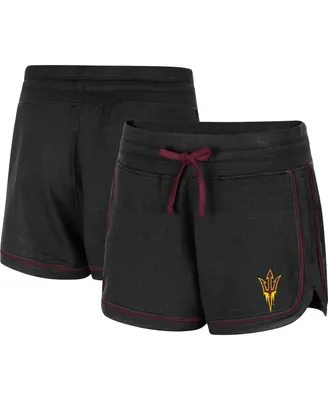 Women's Colosseum Heathered Black Arizona State Sun Devils Lil Sebastian Shorts